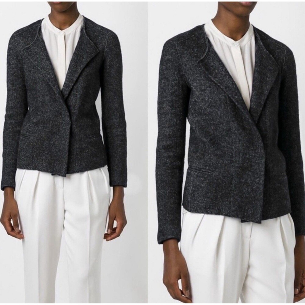 Isabel‎ Marant Étoile Denzel Wool Jacket Blazer Gray FR 42 (Approx. US 8-10)